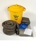 GSK9 General Purpose Spill Kit in Plastic Bin