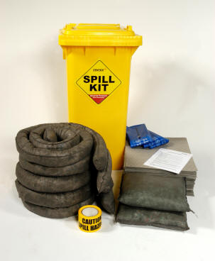 General Purpose Spill Kit in Wheeled Bin