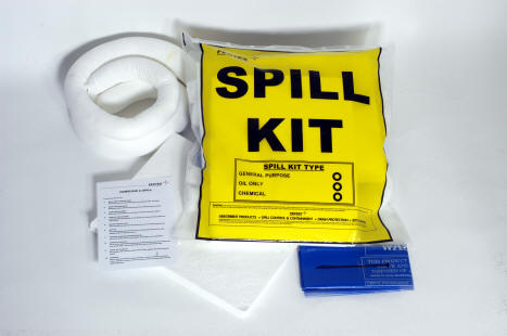 Oil Only Spill Kit in Plastic Carry Bag